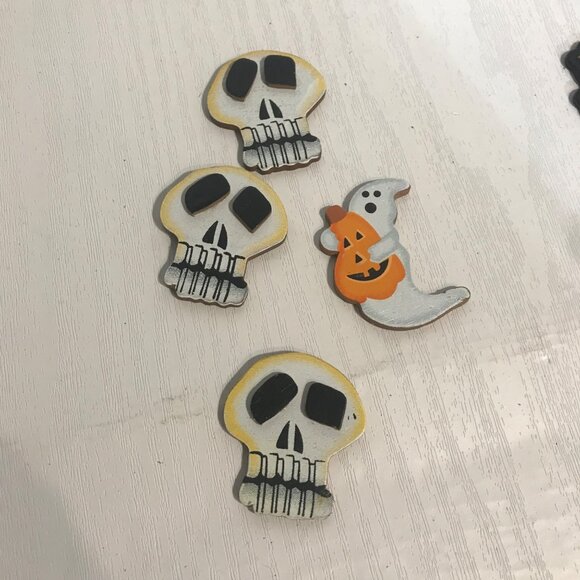 Halloween Creepy Crawly & Decor Set or Cake Deco Bugs Bats Skeletons Skull Sign - Picture 3 of 10